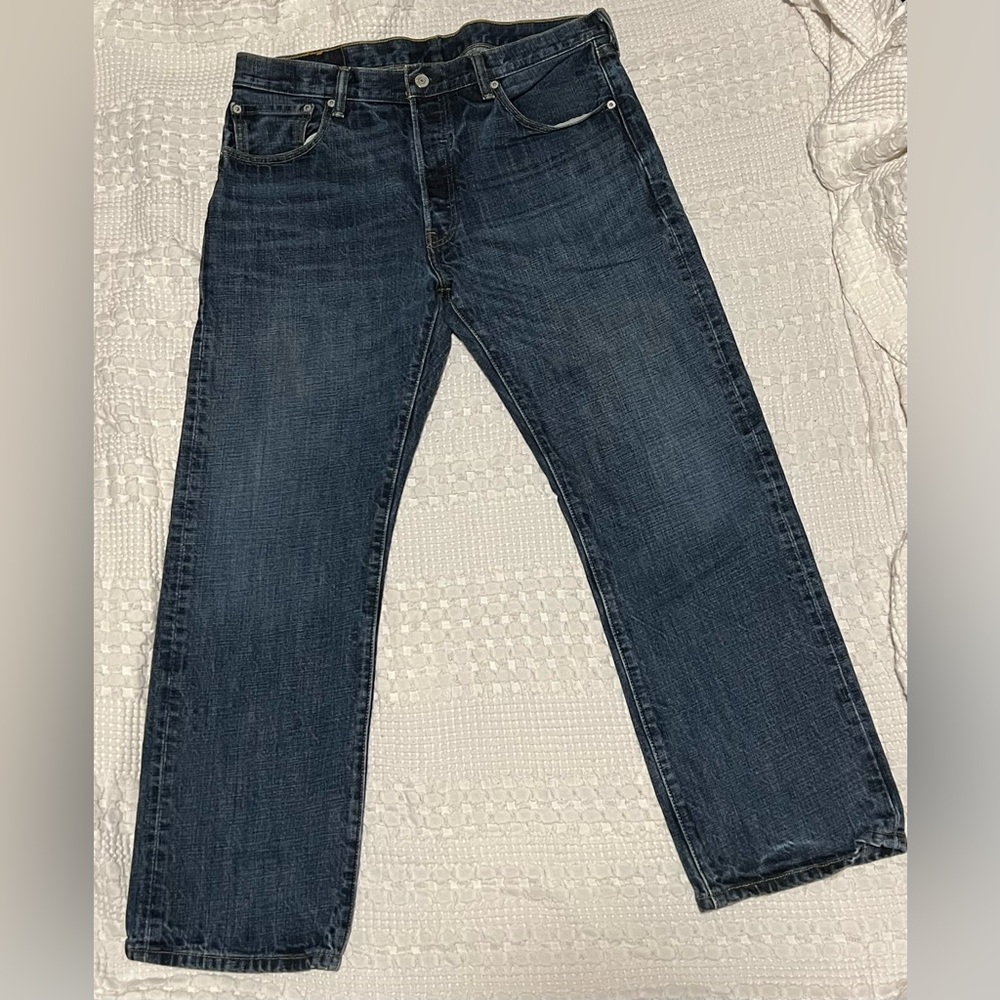 Men’s 501 Button Fly Levi’s Levi Jeans Pants 36x30 Made In Mexico